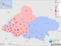 This map presents major caste group and it's composition based on CBS 2011 data of Rukum.