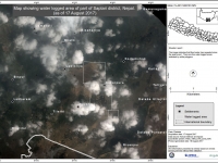 This satellite image shows water logged area of part of Saptari district, Nepal.