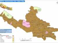 This State 5 map shows Lumbini Province local units boundaries and designated area