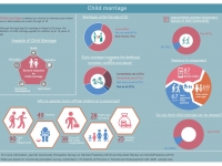 This image shows the perceptions of community on impacts of child marriage and domestic violence, relation between early marriage and reason of child marriage. 